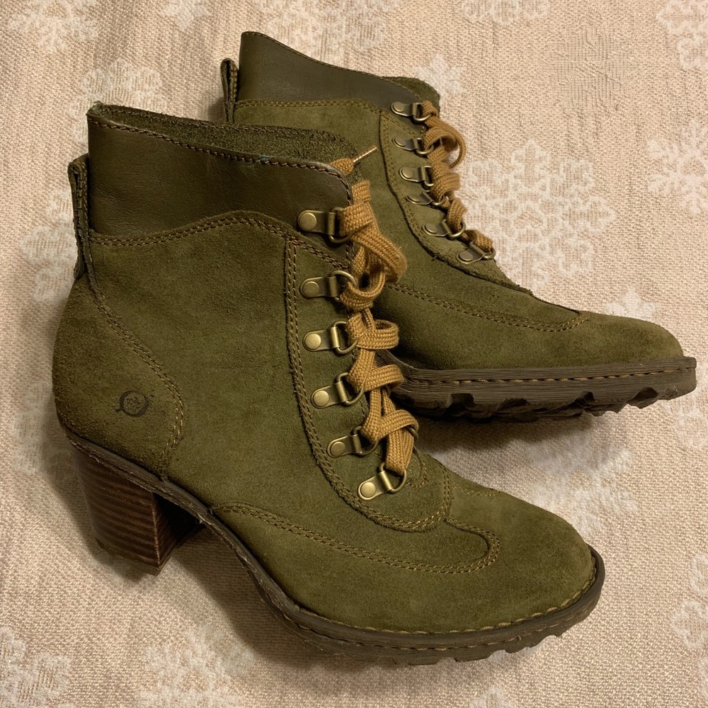Heeled Combat Boots